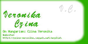 veronika czina business card